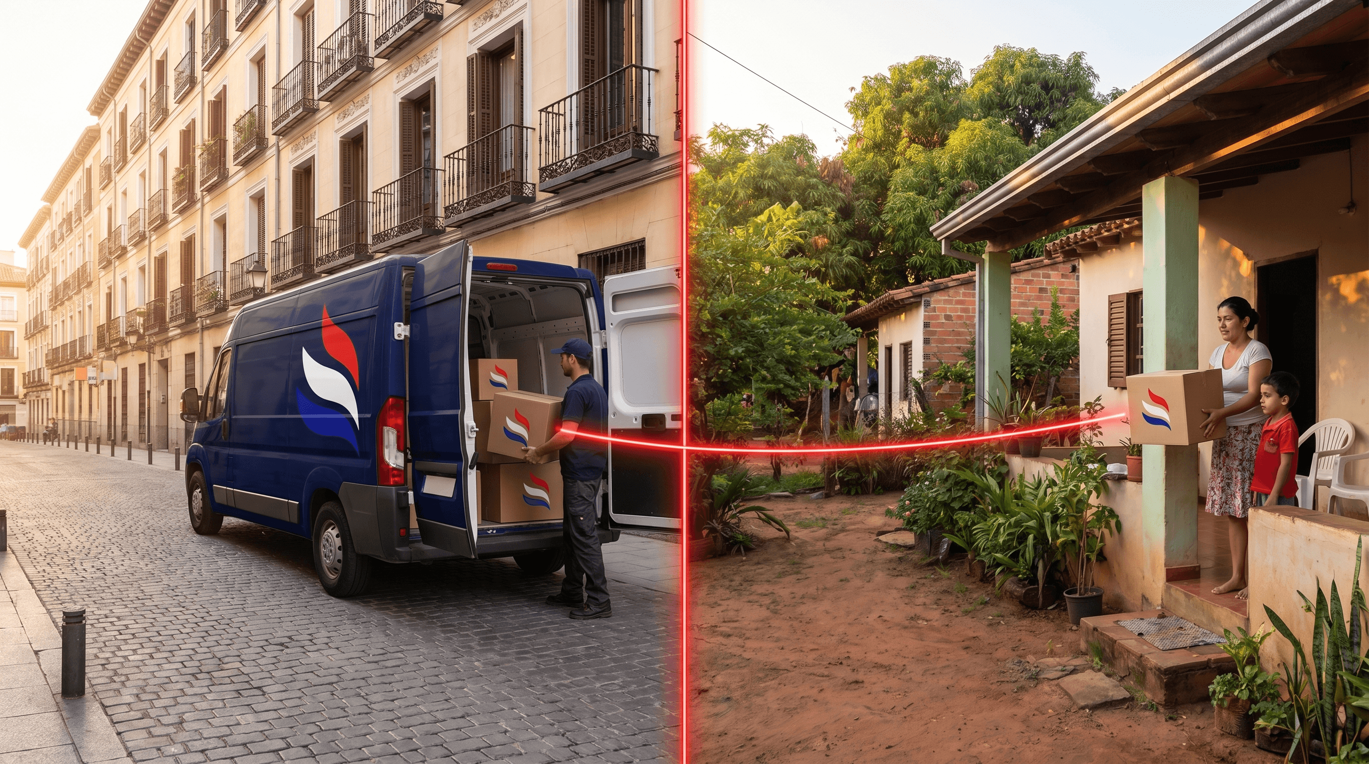 Servicio puerta a puerta Genérica Envíos — recogida en España, entrega en Paraguay